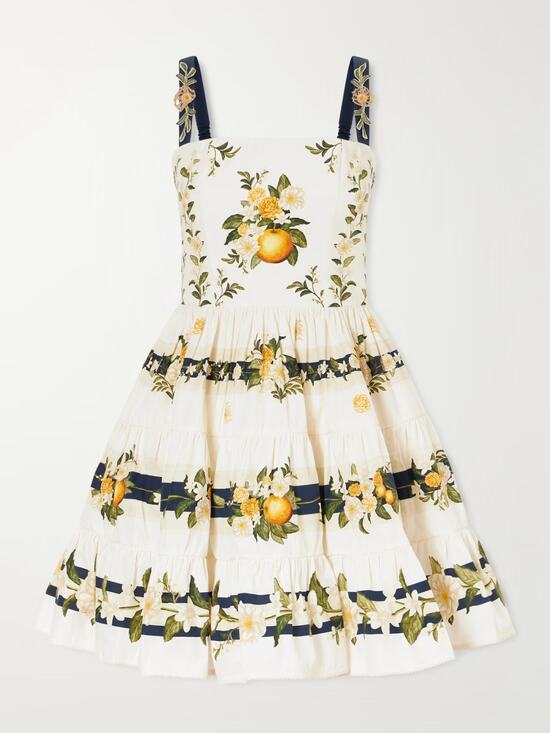 Agua by Agua Bendita Dresses & Skirts - AGUA BY AGUA BENDITA Lima floral-printed cotton mini dress